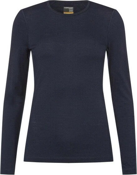 Icebreaker Merino 200 Oasis Crewe Funktionsshirt langarm midnight navy (Damen)