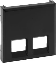 Legrand Niloe Step Abdeckung 2-fach RJ11/RJ45, schwarz
