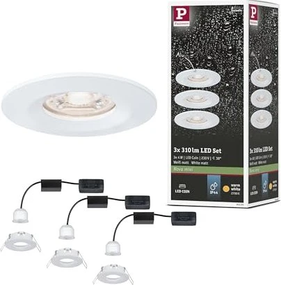Paulmann Nova Mini Coin LED 4.2W Einbauleuchte (starr), 3er-Set