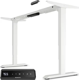 Desktronic HomePro elektrisch höhenverstellbares Sitz-Steh-Schreibtischgestell weiß