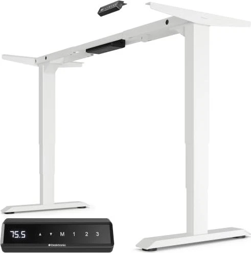 Desktronic HomePro elektrisch höhenverstellbares Sitz-Steh-Schreibtischgestell weiß