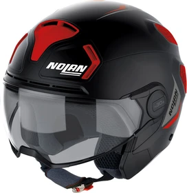 Nolan N30-4 T Inception matt rot/schwarz