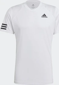 adidas Club Tennis 3-Streifen Funktionsshirt kurzarm weiß/schwarz (Herren)