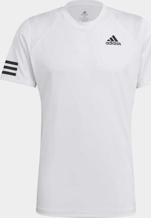 adidas Club Tennis 3-Streifen Funktionsshirt kurzarm weiß/schwarz (Herren)