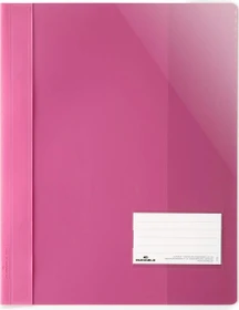 Durable Sichthefter opak, A4+, dunkelrosa/transparent