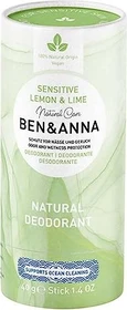 Ben & Anna Sensitive Lemon & Lime Papertube Deodorant Stick, 40g