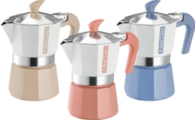 Pedrini MyMoka Colour 3 Tassen Espressokanne