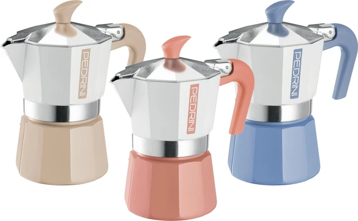 Pedrini MyMoka Colour 3 Tassen Espressokanne