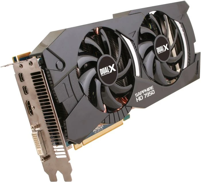 Sapphire Radeon HD 7950 Boost Dual-X, 3GB GDDR5, DVI, HDMI, 2x mDP, full retail