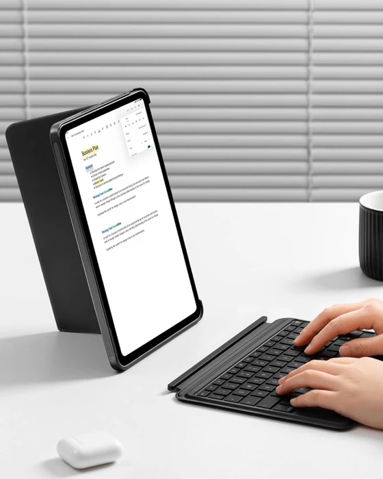 Inateck Abnehmbare Tastatur für iPad Air 4/iPad Air 5/iPad Air 6/iPad Pro 11", schwarz, DE