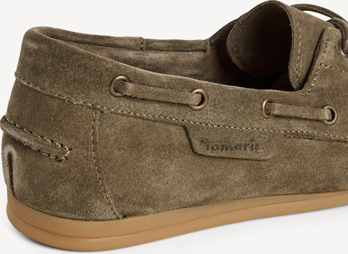 Tamaris Ledermoccassin grün (Damen)