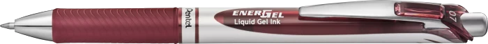 Pentel EnerGel XM BL77 Gelroller burgunder/silber, 12er-Pack