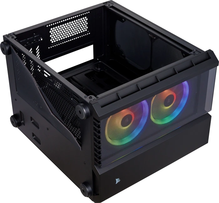 Corsair Crystal Series 280X RGB, schwarz, Glasfenster