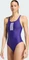 adidas 3-Streifen V-Back Badeanzug collegiate purple/white (Damen) Vorschaubild