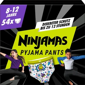 Pampers Ninjamas Pyjama Pants Boys Einwegwindel, 8-12J, 27-43kg, 54 Stück