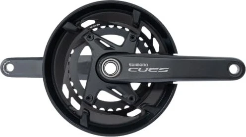 Shimano CUES FC-U6010-2 mit Kettenschutz 46/32 Zähne Kurbelgarnitur 175mm