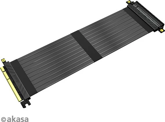 Akasa Riser Black X2 Mark IV Riser Card Cable, gerade, PCIe 3.0, 300mm