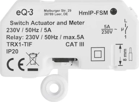 eQ-3 Homematic IP Schalt-Mess-Aktor Unterputz, Schaltaktor