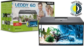 Aquael Leddy Day & Night 60, Aquarium-Set, schwarz, 54l