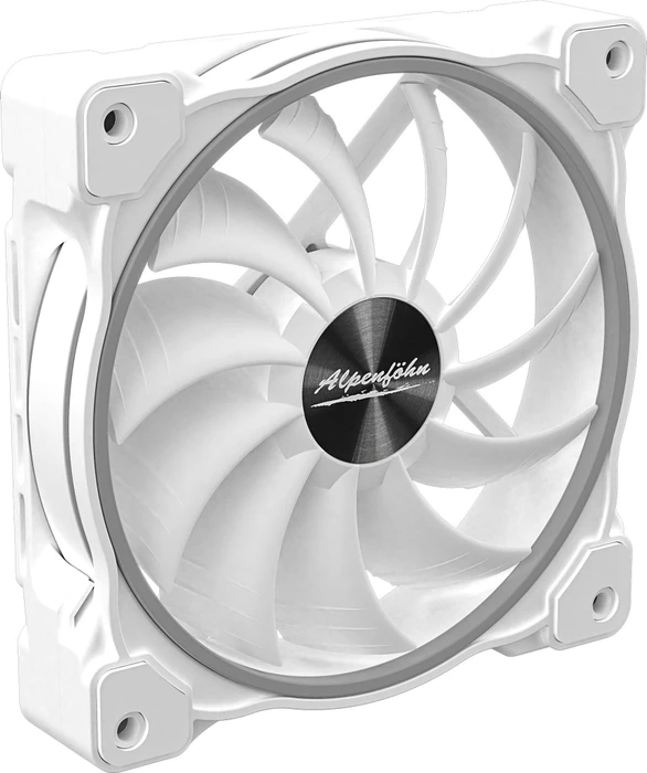 Alpenföhn Wing Boost 3 ARGB White Edition Triple, weiß, LED-Steuerung, Fernbedienung, 120mm, 3er-Pack