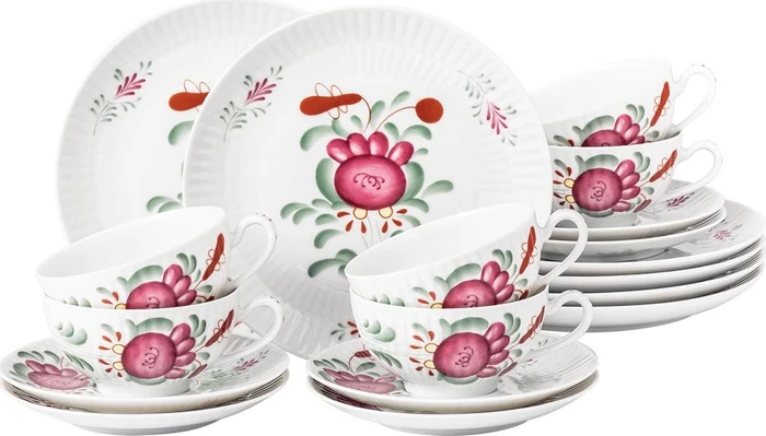Teeservice Klein ostfriesenrose, 18-tlg.