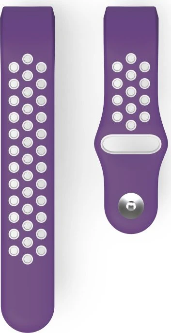 Hama Ersatzarmband Sport für Fitbit Charge 3/4 grau/violett