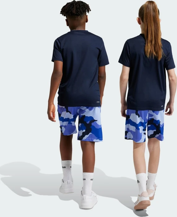 adidas Train Essentials Seasonal Print Shorts blue spark (Junior)