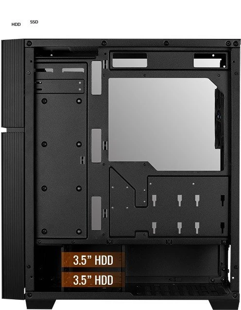 AeroCool Playa RGB, Glasfenster
