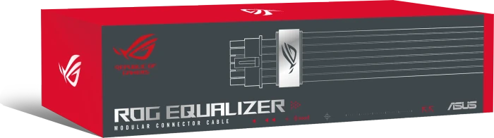 ASUS ROG Equalizer PCIe 5.1 600W 12V-2x6 GPU Power Cable, schwarz, 75cm