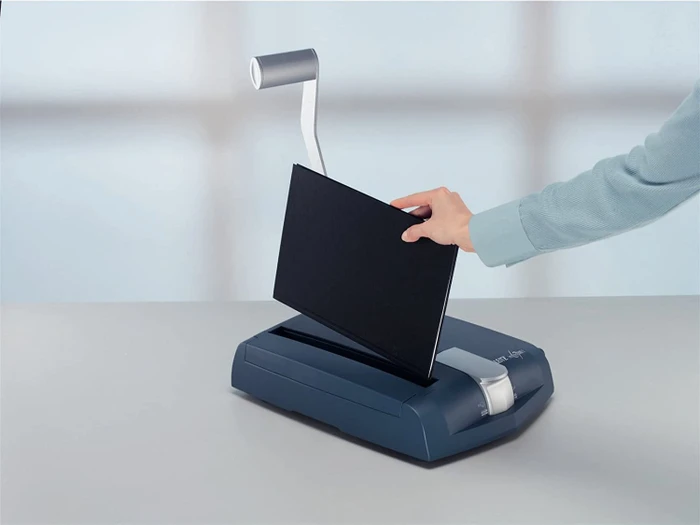 Leitz impressBIND 140 silber/blau