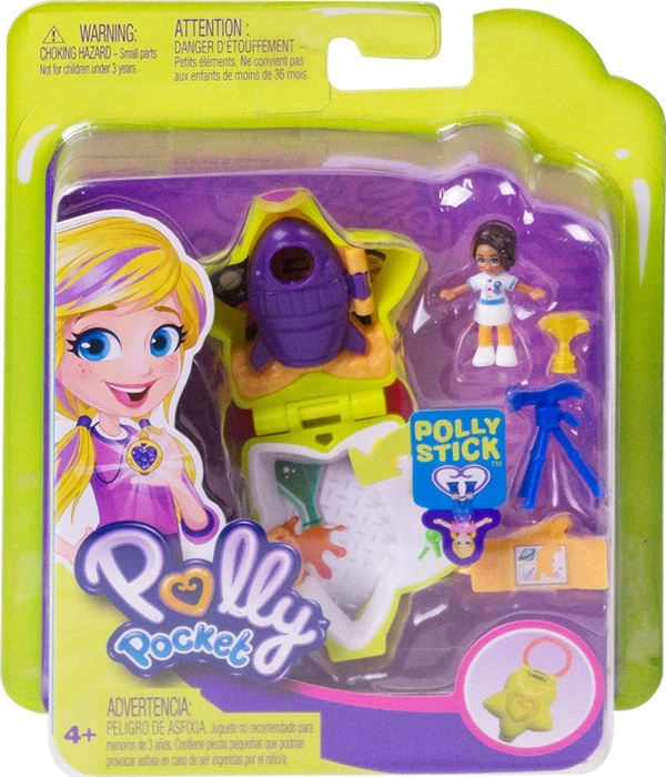 Mattel Polly Pocket - Mini-Schatulle Weltraumabenteuer