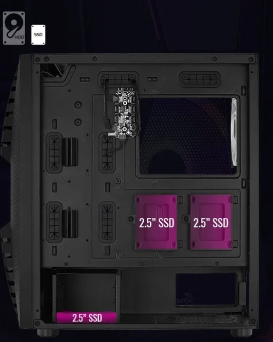 AeroCool Cronus, Glasfenster