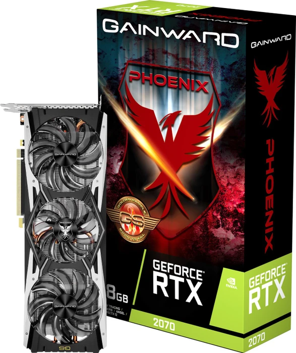 Gainward GeForce RTX 2070 Phoenix GS, 8GB GDDR6, HDMI, USB-C, 3x DP