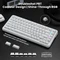 Attack Shark X82PRO HE Magnetic 75%, weiß mit Kontur, LEDs RGB, Outemu White Jade Magnetic, USB/Bluetooth, US Vorschaubild