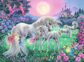 Ravensburger Puzzle Einhörner im Mondschein