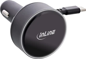 InLine Dual USB-C KFZ Stromadapter 75W schwarz