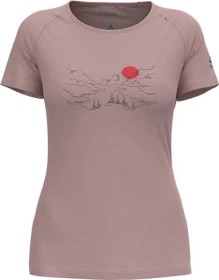 Odlo Ascent Performance 130 Funktionsshirt kurzarm pale mauve melange (Damen)