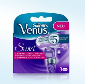Gillette Venus Swirl Rasierklinge, 3 Stück