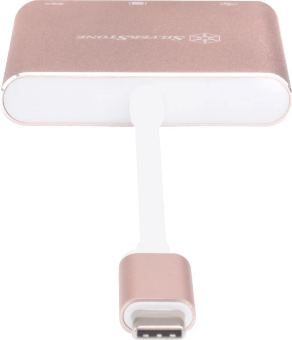 SilverStone EP08 USB 3.0 Typ-C auf HDMI Adapter, pink