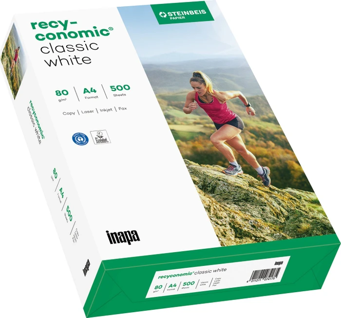 Papyrus Recyconomic Classic White Kopierpapier matt weiß, A4, 80g/m², 500 Blatt