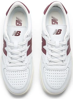 New Balance T500 white/washed burgundy