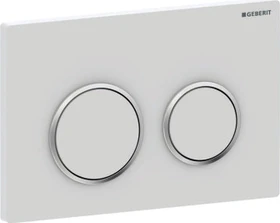 Geberit Omega20 Betätigungsplatte weiß matt/glanzverchromt/weiß matt