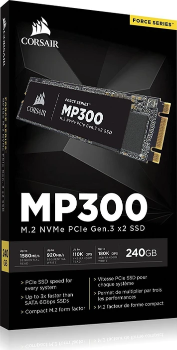 Corsair Force Series MP300 240GB, M.2 2280 / B-M-Key / PCIe 3.0 x2