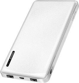 LogiLink Powerbank 10000mAh 2x USB-A 1x USB-C weiß