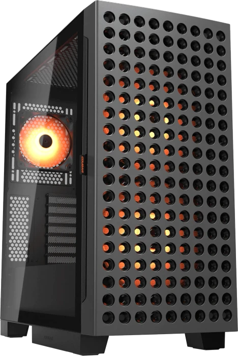 Cougar Airface ECO RGB, schwarz, Glasfenster