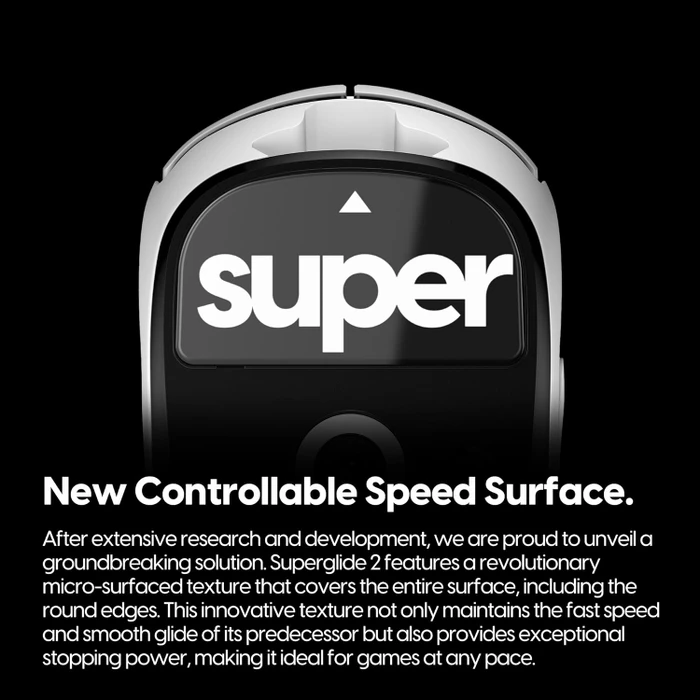 Pulsar Gaming Gears Superglide 2 für Logitech G Pro X Superlight 2, Mausgleiter, schwarz
