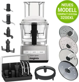 Magimix Compact 3200 XL Food Processor satin