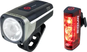 Sigma Sport Aura 120 + Hiro 50 Link Beleuchtungsset schwarz