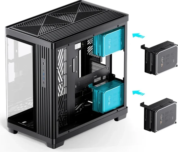 Jonsbo TK-4 Black, Glasfenster