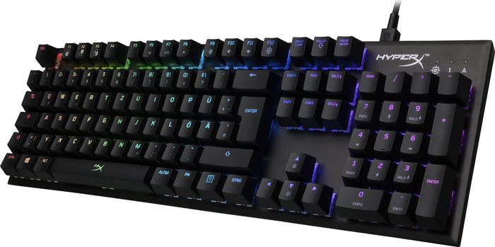 HP HyperX Alloy FPS RGB, Kailh SPEED Silver, USB, DE
